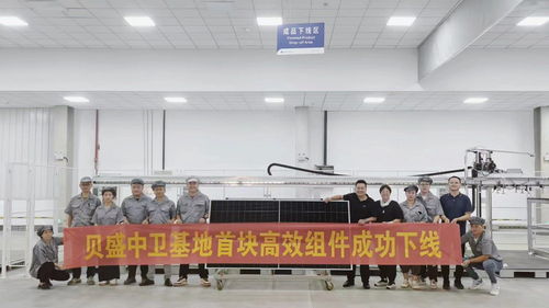 貝盛中衛基地3gw 一期 智能制造工廠n power pro組件首片成功下線