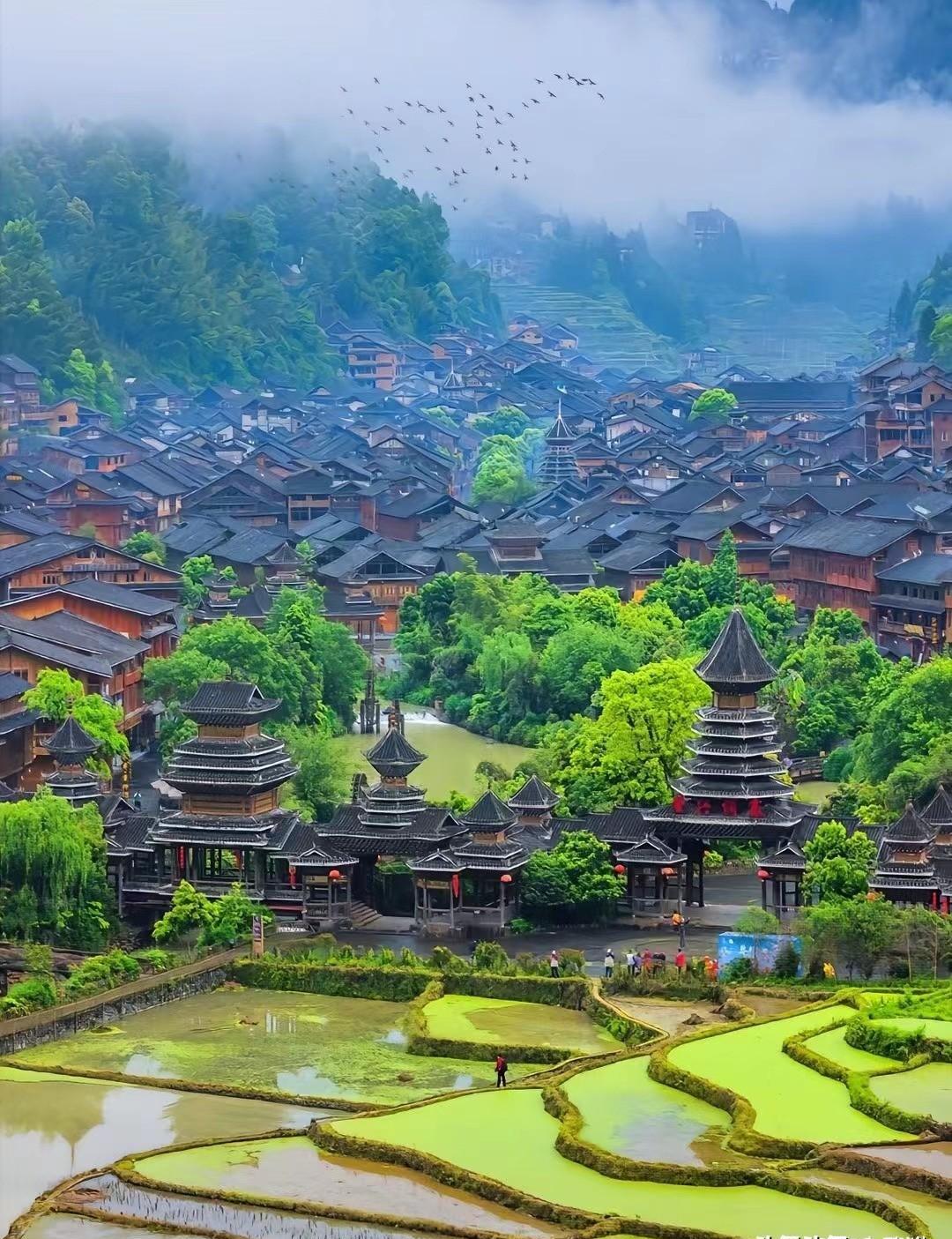 這個侗族古寨美到窒息,絕對驚艷你